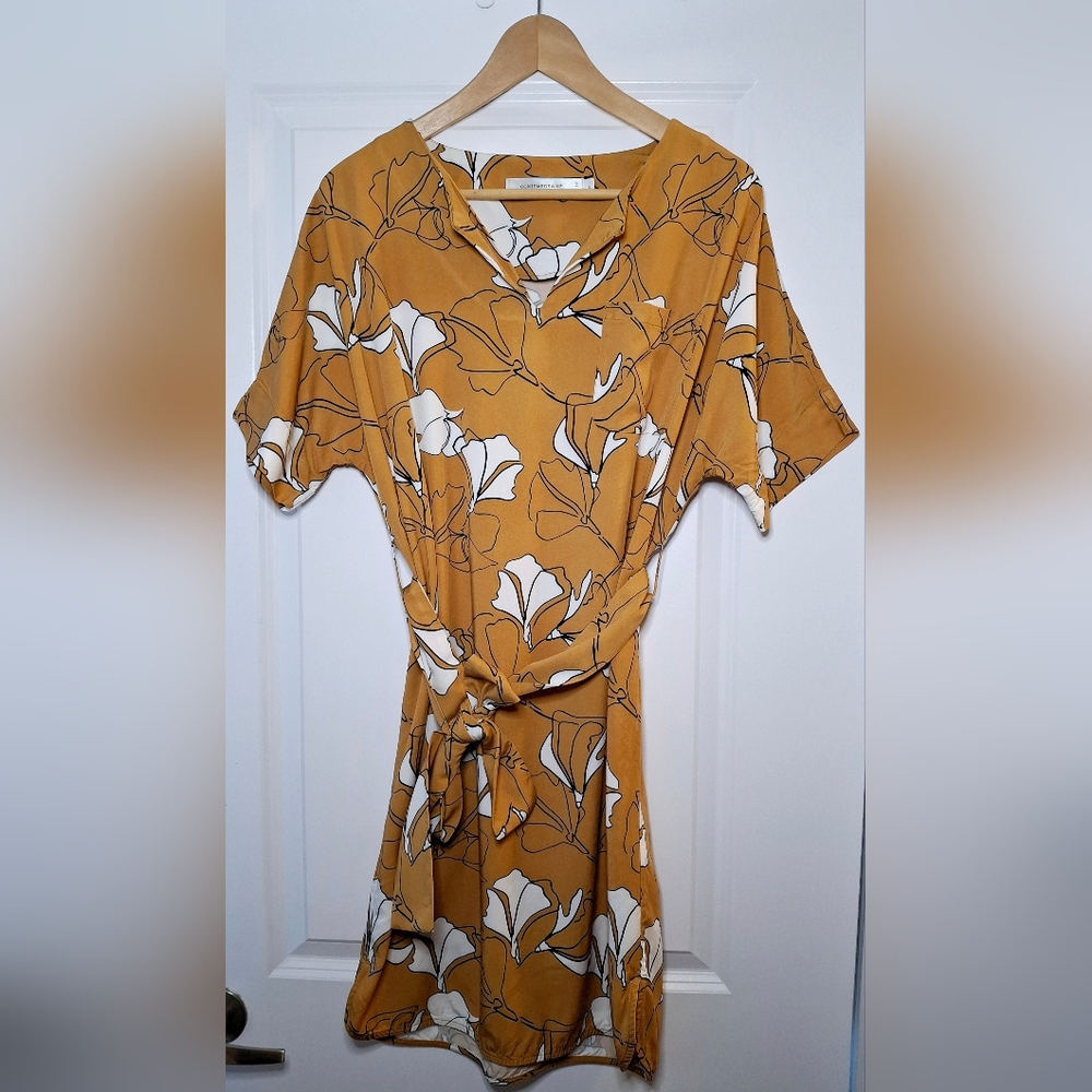 Contemporaine Abstract Print Dress (S)
